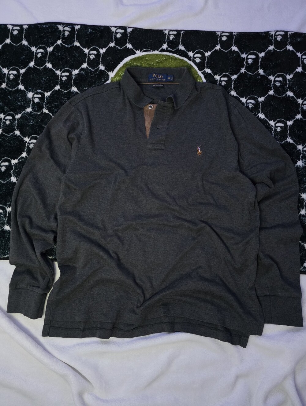 Y2K retro Polo Ralph Lauren Long Sleeve Mens Medium Pima Soft